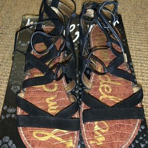 Sam Edelman suede and leather sandals